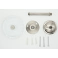thumbnail image 4 of MERIVILLE Set of 2 Fleur Crystal Window Drapery Medallion Holdbacks, Curtain Tiebacks, Wall Hook, Tassel Holder, Satin Nickel, 4 of 6
