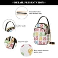thumbnail image 4 of FORMRS Crossbody Bag for Women Quilted Travel Shoulder Cell Phone Purse with Chain Strap Handbag, Gummy Bear Pattern, 4 of 7
