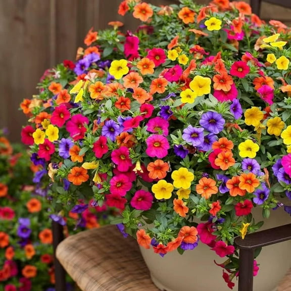 2,000  Petunia Seeds - Mixed Rainbow Color, Bonsai, Grandiflora Flowers, 1500 mg Heirloom Seeds, Flower Seeds, Pollinator Garden, Open Pollinated, Non-GMO, Indoor and Outdoor