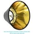 thumbnail image 2 of MERIVILLE Set of 4 Black Paper with Gold Liner Chandelier Lamp Shades, Designed for Candelabra Bulbs with Easy Clip-On Fitter, 3" X 6" X 5", 4-Pack, 2 of 5