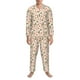 thumbnail image 3 of Balery Wine Bottles With Grapes Pijama para Hombre de Dos Piezas con Manga Larga, Conjunto de Dormir y Descanso Suave con Bolsillos-Small, 3 of 7