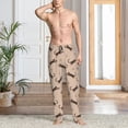 thumbnail image 2 of Naloa Leopard Print Pajama Pants Men, PJ Bottoms, Sleep & Lounge Pants-X-Large, 2 of 6