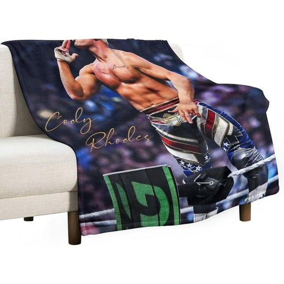 Cody Art Rhodes 40""x50"" Thow Blanket Super Soft Micro Wool Blanket Sofa Comfortable Warm Flannel Blanket Bed Living Room Merchandise Gift Party Decor