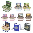thumbnail image 2 of 1 llavero plegable con forma de libro para niños, juguete 3D para Año Nuevo, regalo de Navidad, alivio del estrés y la ansiedad, llavero pequeño con forma de castillo de dinosaurio para Navidad, 2 of 5