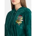 thumbnail image 4 of No Boundaries Christmas Plush Jacket, Women's & Women's Plus, 4 of 5