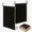 Black-100"W x 84"L (Pack of 2), variant on Grey 100"W x 84"L (Pack of 2) Room Divider Curtain Set with Adjustable Pole Brackets