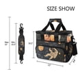 thumbnail image 3 of FORMRS Insulated Cooler Bag 24 Cans Capacity Soft Leakproof Lunch Box with Side Pockets, Retro Watercolor Planet, 3 of 7