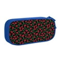 thumbnail image 2 of Vsdgher Cherry Print Large Capacity Pencil Case Pouch with Zipper, Portable Aesthetic Big Capacity Pencil Cases Pen Office Travel Stationery Bag, 2 of 8
