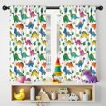 thumbnail image 5 of Blackout Kids Curtains,Vivid Colored Dinosaur and Leaf Pattern Childrens Insulated Curtains Set Of 2,Bedroom Essentials,Toddler Room Decor 42"x54", 5 of 5