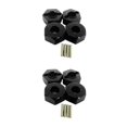 thumbnail image 3 of maskred 4pcs/set 5MM Aluminium Alliage Roue Adaptateur Support pour 1/10 AXIAL SCX10 Durable Aluminium Alliage Roue Adaptateur Noir 2Set, 3 of 6