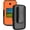 Orange, variant on Nakedcellphone Holster Series for AT&T Cingular Flex 2 / Cricket Debut Flex Flip Phone Case, Slim Hard Shell Cover and Belt Clip Holder Combination