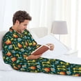 thumbnail image 6 of Daiia Colorful Elephants for Men's Long-Sleeved Pajama Set – Soft & Comfortable Sleepwear Button-Up Pajamas Cozy Lounge Wear-XX-Large, 6 of 7