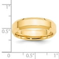 thumbnail image 4 of Primal Gold 14 Karat Yellow Gold 6mm Beveled Edge Comfort Fit Band Size 9, 4 of 8