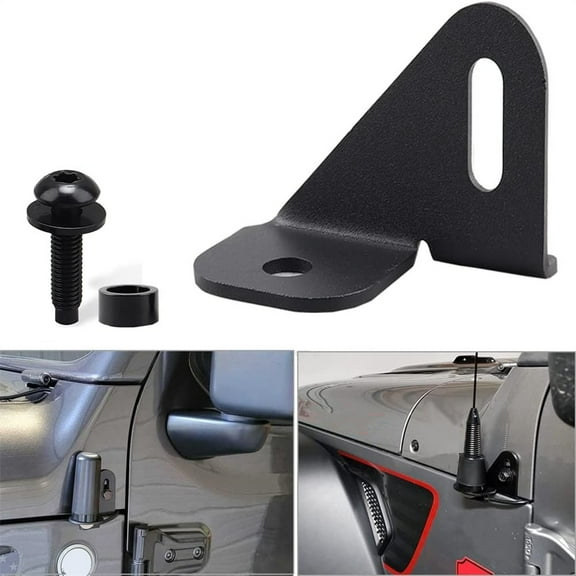 New Antenna Mount LHD Driver Side CB Bracket for Jeep Wrangler Jeep Gladiator