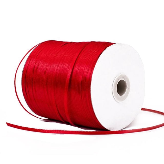 unbranded De Roja 3 Mm De Poliéster Para Bodas Y Manualidades Decorativas