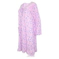 thumbnail image 5 of JEFFRICO Womens Long Sleeve Nightgowns Sleepwear Soft Pajama Dress Nightshirts Plus Size, 5 of 6