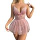 thumbnail image 1 of Gibobby Lenceria mujer sexy Lenceria Sexy para Mujer Transparente Ropa Interior Lenceria Vestidos de Mujer Sexis Bralette y Tanga Conjunto Interior Mujer(Rojo, M), 1 of 5