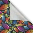 thumbnail image 6 of Ambesonne Floral Valance & Curtain, Colorful Flowers Vintage, 55"x36", Multicolor, 6 of 6