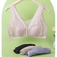 thumbnail image 5 of Afdoent Bras for Women Front Closure Lace Bralette Wireless Push Up Bra with Cups for Support and Comfort, 5 of 9