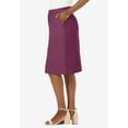 thumbnail image 4 of Jessica London Women's Plus Size Stretch Cotton Chino Skirt, 4 of 6