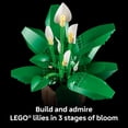 thumbnail image 6 of LEGO Botanicals Peace Lily Flower Building Set for Adults - DIY Bedroom, Book Shelf & Home Decor for Women & Men, Ages 18+ - Artificial Flowers Crafting Kit - Gift Idea for Birthdays - 11504, 6 of 8