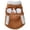 Coffee, variant on Qyaukm Pet Dog Sweater Size XS, Warm Winter Autumn Coat Costume for Small Breeds, Brown Knit Apparel for Cold Weather Comfort