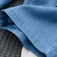 thumbnail image 5 of Posijego Girls Capri Jeans Cute Floral Elastic Waist Wide Leg Cropped Denim Pants with Pockets Size 5-12T, 5 of 7