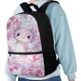 thumbnail image 4 of Jeiento Cute Axolotl School Backpack for Kids Girls Junior School Bag Bookbags Laptop Backpack Casual Daypack Knapsack with Adjustable Straps for Outdoor Travel, 4 of 6