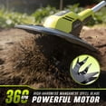 thumbnail image 5 of 20V Cordless Tiller Cultivator, 360RPM Electric Garden Rototiller with (2) 4.0Ah Batteries and Fast Charger, 8.9" Tilling Width & 6.8" Depth, Portable Tiller for Garden, Lawn, and Soil Cultivation, 5 of 10