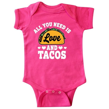 

Inktastic Valentine s Day All You Need is Love and Tacos Gift Baby Boy or Baby Girl Bodysuit