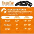 thumbnail image 2 of Mighty Paw Dog Training Collar with Reflective Stitching, Dog Collar with Double D-Ring Attachment, Black, Small, 2 of 9
