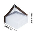 thumbnail image 3 of Transparent Plastic Tarp, Heavy-Duty Rain Cover, Waterproof Windproof Greenhouse Protection, Thick Durable Film for Plants, Outdoor Balcony Use, 3 of 4