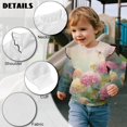 thumbnail image 7 of Xixirimido Dragonfly Hydrangea Flower Print Toddler Girls Fall Winter Sweatshirt Long Sleeve Ruffle Trim Pullover Top Cute Graphic Crewneck Sweater Outfit, for 1-2T, 7 of 7