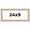 Aurora White, variant on 24x9 Frame White Real Wood Picture Frame Width 0.75 inches | Interior Frame Depth 0.5 inches |