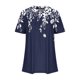 thumbnail image 3 of Tops Cortos para las Mujeres Cuello en V de Moda Casual Manga Corta Primavera Verano Top, Tops de Baile para las Mujeres, 3 of 4