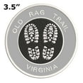 thumbnail image 2 of Go Trekking! At Old Rag Trail, Virginia 3.5 Inch Iron Or Sew On Embroidered Fabric Badge Patch Hiking Trails Iconic Series, 2 of 2