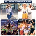 thumbnail image 3 of Clear Bag for Stadium Events Large Belt Bag for Women Clear Fanny Pack Stadium Approved -  Transparent Waist Bag Crossbody with Adjustable Strap for Sports Concerts, White, 3 of 7