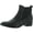 Black Leather, variant on Naturalizer Womens Hailey Leather Ankle Chelsea Boots Black 7.5 Medium (B,M)