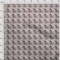 thumbnail image 4 of oneOone Polyester Lycra Dark Brown Fabric People Doodle Art Sewing Material Print Fabric By The Yard 56 Inch Wide, 4 of 6