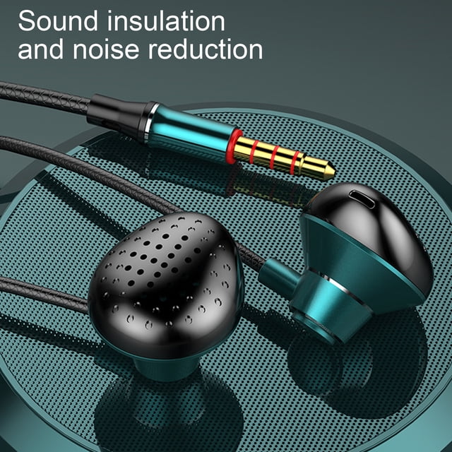 Gwong Electrónica T3 Universal Auricular Bajo pesado 3.5mm / Tipo C Control con cable Auriculares deportivos con micrófono para teléfono inteligente