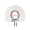 thumbnail image 4 of INSPIRE CHIC Collier Détachable Faux, Mini Cape Col Ras du Cou Faux Dickey pour Blouse Blanc-3 (Lacets Noirs), 4 of 5