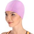 thumbnail image 3 of High Elasticity Swimming Cap Keeps Hair Clean Breathable Fit Both Long Hair Short Hair, 3 of 5
