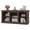 Black, variant on ModFusion 59 Inch Modern Entertainment Center with Adjustable Shelves, Media Console Fits 65 Inch TVs for Living Room, Washed Grey