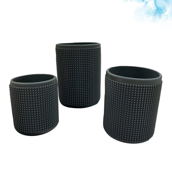 FUTUREORYY Silicone Dust Proof Cup Cover 3Pcs Black