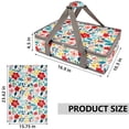 thumbnail image 2 of Numjaw Floral Casserole Carrier with Microfiber Kitchen Dish Towels, Casserole Carriers for Hot or Cold Food, Thermal Food Warmer Bag, Vintage Dish Carrier Bag for Picnic Travel, 2 of 9