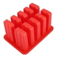 thumbnail image 2 of Wifehelper Ice Cream Mold, 10 Cells Silica Gel Classic Reusable Ice Pop Mold Set DIY Popsicle Ice Bar Maker Children Ice Cream Making Tools with 50 SticksRed) Khall Tendencias, 2 of 6