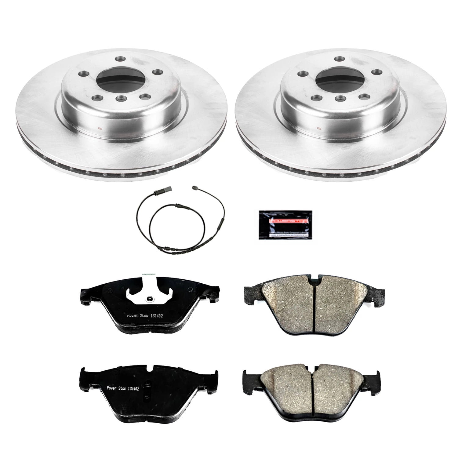 PowerStop Front Stock Replacement Brake Pad and Rotor Kit Fits: BMW Select Models KOE7163