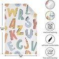 thumbnail image 5 of ABC Alphabet Pattern Dish Towels Set of 4, Cartoon Washable Tea Towels Dishcloths Lint-Free 18x28 Inch Fast Drying for Kitchen Restaurant Bar Clean, 5 of 7