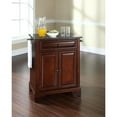 thumbnail image 5 of LAFAYETTE SOLID BLACK GRANITE TOP PORTABLE KITCHEN ISLAND IN VINTAGE MAHOGANY FINISH, 5 of 5