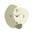 thumbnail image 3 of Reloj de pared nórdico, reloj colgante de pared, decoración de habitación, reloj decorativo, reloj de pared para niños, para baño, granja, cocina, Verde, 3 of 8